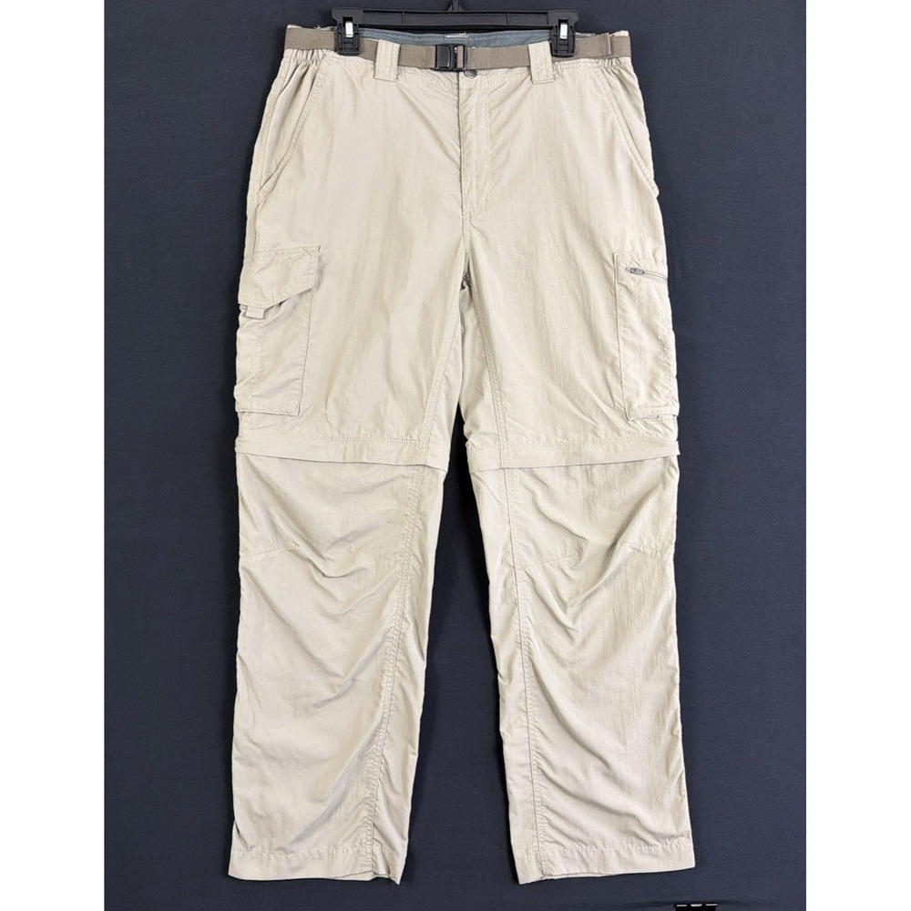 Columbia Convertible Cargo Pants Omni-Shade Outdoor Hiking Casual Men's Sz 34X30